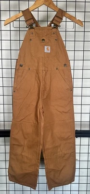 Carhartt Youth Loose Fit Overalls Brown - #OX8603-B - Image 1 of 4