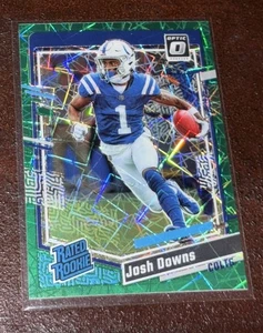 2023 Panini Donruss Optic Rated Green Velocity Prizm Josh Downs #248 Rookie RC - Picture 1 of 3