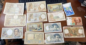 Verschiedene Frankreich alte & neue Banknoten Lot hoher Wert - Bild 1 von 10