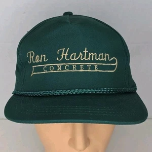NOS Vintage Ron Hartman Concrete Construction Truckers Hat Cap Snapback NEW - Picture 1 of 5