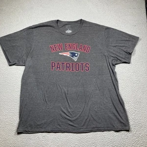New England Patriots T Shirt Mens 3XL Gray Short Sleeve NFL Football Fanatics - Picture 1 of 7