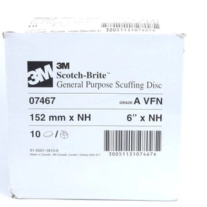 3M 7467 Scotch-Brite Scuffing Disc General Purpose 07467, 6", 10 discs/bx - Picture 1 of 3