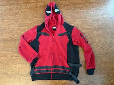 Marvel Deadpool Sudadera con Capucha Juvenil Talla Mediana Nuestro Universo Hot Topic Cosplay Chaqueta Foto 1 de 4