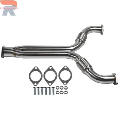 For Nissan 350Z Infiniti G35 03-08 Stainless Y-Pipe 2.5-3" w/Gaskets - Image 1 of 4