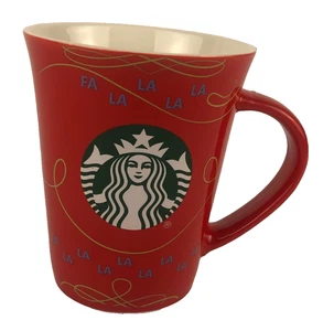 Tazza da caffè Starbucks 2020 Natale FA LA LA LA 10 oz sirena rossa - Foto 1 di 5