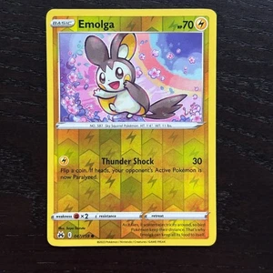 Emolga 047/159 Pokemon Crown Zenith Sword & Shield Reverse Holo Common NM - Picture 1 of 2