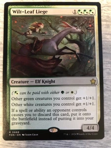 MTG Magic 1 x Wilt-Leaf Liege #668 - MTG Foundations FDN - ENGLISH -FREE SHIPPIN - Picture 1 of 6