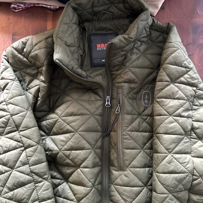 Bass Outdoor Mens Packable Quilted Jacket Olive Green M - Image 1 of 4