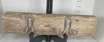 Sombrero de madera a la deriva toalla perchero 2 ganchos decoración de cabina cocina baño ver descripción Foto 1 de 4