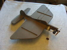 amazing original wide wing WOODEN PLANE aprox 29" long by 34" wing span