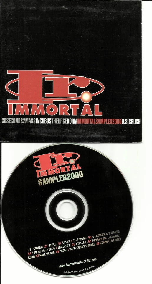 KORN UNRELEASED &  Acoustic INCUBUS 30 SECONDS TO MARS PROMO CD THE URGE thirty - Image 1 of 1