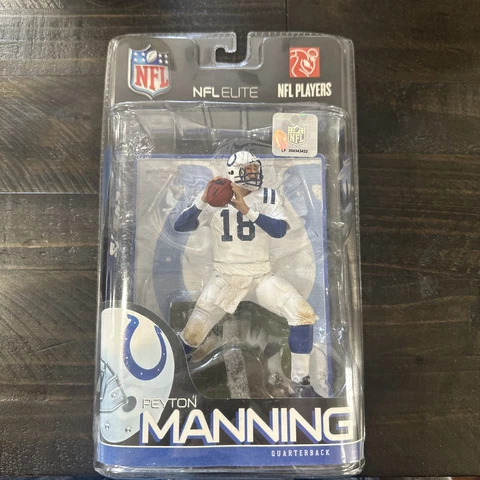 PEYTON MANNING Brand New McFarlane NFL Elite COLTS White Jersey 5" Figure, 2010 Cover