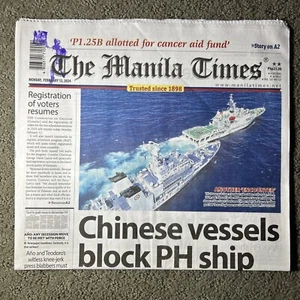 The Manila Times Zeitung 12. Februar 2024 vollständige Ausgabe Zeitungskiosk China Block PH - Bild 1 von 3