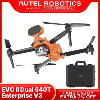 Autel EVO II Dual 640T V3 Enterprise Drone Infrared 3D Obstacle - Image 1 of 4