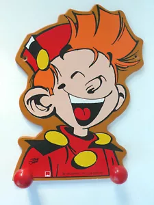 SPIROU PORTE-MANTEAUX BOIS LAQUÉ DUPUIS 1994 TF1-CINÉ GROUPE BON ÉTAT Ht 36cm - Bild 1 von 4