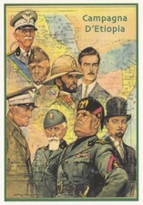 cartolina Publicard 913: Campagna d'Etiopia, i protagonisti
