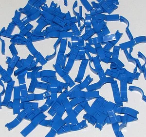 Lego 100 New Blue Vehicle Mudguards 1 x 4 1/2 Fender Sloped Car Pieces  - Picture 1 of 1