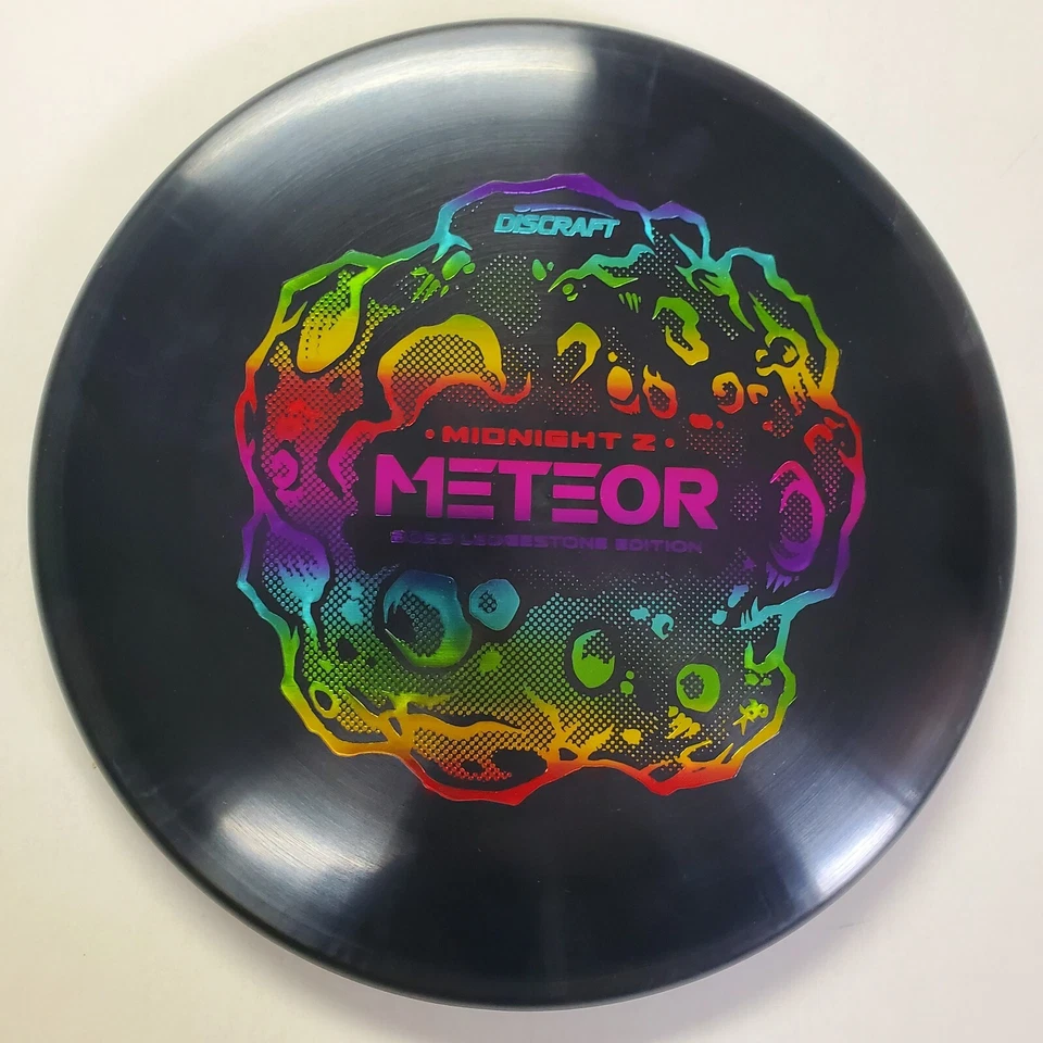 Discraft Midnight Z Meteor-Ledgestone 2023 Wave 3 BLACK w/ RAINBOW 175-176 grams - Image 1 of 1