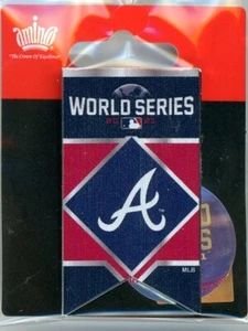 Braves 2021 World Series Banner Pin Atlanta New in pkg National League Aminco - Picture 1 of 1