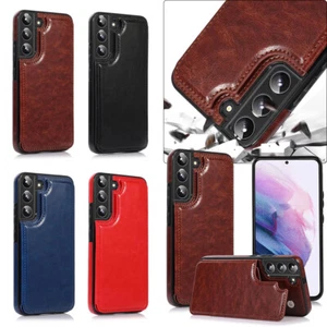 Funda de cuero con cierre magnético con tarjetero para Samsung Galaxy S22 S22 PlusS22 Ultra - Imagen 1 de 37