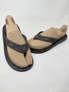 Olukai Ohana Sandals Flip Flops Brown Mens Size 10 - Picture 1 of 9