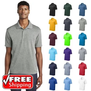 Sport-Tek ST640 Men's Micro Mesh Tag Free Polo Cool Dri Breathable Performance - Picture 1 of 24