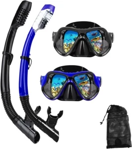 Equipo de snorkel para adultos: Máscara de snorkel, máscara de buceo, snorkel se - Picture 1 of 9