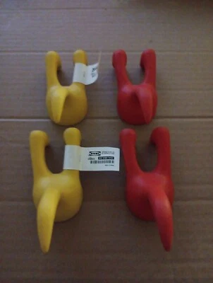 Lot Of 4 IKEA BASTIS Dog Tail Cat Butt Wall Hangers Hooks Keys Leash Towels - Image 1 of 4