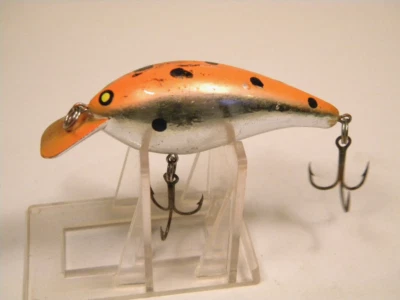 Vintage Norman Little N Orange Chrome rattle crankbait lure - Image 1 of 3