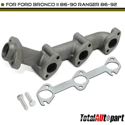 Coletor de escape com gaxeta para Ford Ranger 1986-1992 V6 2.9L Bronco II destro - Imagem 1 de 4