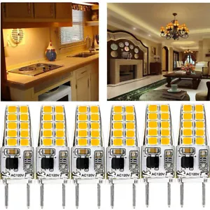 G8 LED Bulb Dimmable 3W Equivalent to 20W-25W T4 JCD Type Bi-Pin G8 Base 3000K - Picture 1 of 8