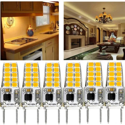 G8 LED Bulb Dimmable 3W Equivalent to 20W-25W T4 JCD Type Bi-Pin G8 Base 3000K - Image 1 of 4