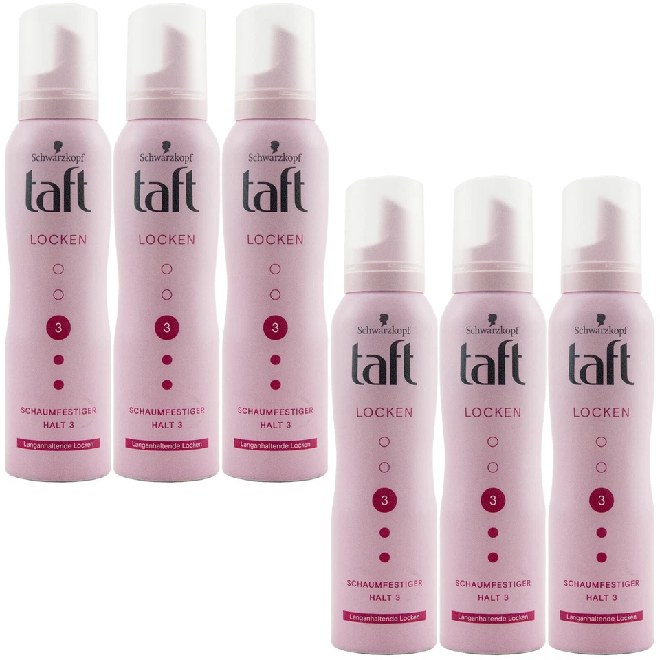 taft Schaumfestiger LOCKEN 6 x 150ml Haltegrad 3 - langanhaltende Locken - Bild 1 von 1