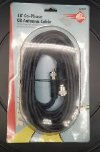 Cavo coassiale antenna radio CB 18' per lato RG59AU cofase doppia con connessione PL-259 - Foto 1 di 6