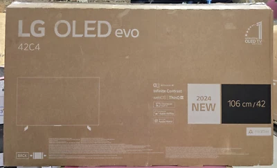 LG 42" OLED evo C4 4K OLED Smart TV OLED42C44LA - Image 1 of 2