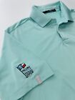 RLX Ralph Lauren Men Size M Performance Golf Polo Shirt Green Mint Polyester