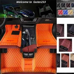 Car Floor Mats For Dodge Charger Challenger Durango SRT 2006-2014 Custom Leather - Picture 1 of 42