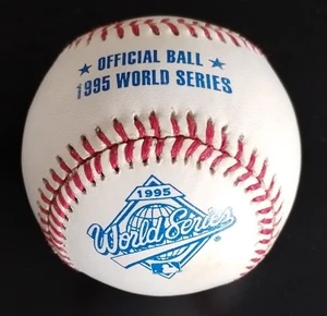 1995 Offiical MLB World Series Baseball - Braves v. Indians - with display case - Picture 1 of 2