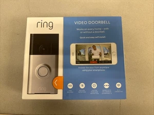 Ring Videocitofono 1a Generazione Satinato 720p HD Videocamera di Sicurezza Wi-Fi LEGGI!!!! - Foto 1 di 6