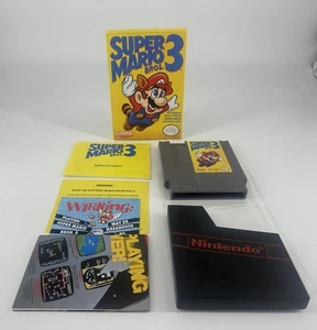 Super Mario Bros. 3 Nintendo NES Complete CIB Very Nice Condition w/ Poster Rare - Picture 1 of 13