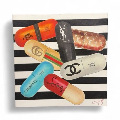 Arte de pared en lienzo de drogas de diseñador de Studio One Foto 1 de 3