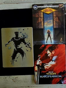 Marvel 4K Steelbook Bundle - Black Panther, Spiderman, Thor, + MORE!! - Picture 1 of 11