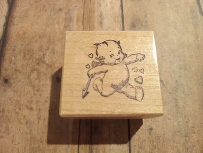 Sello vintage PSX sello Kewpie sello montado en madera Foto 1 de 2