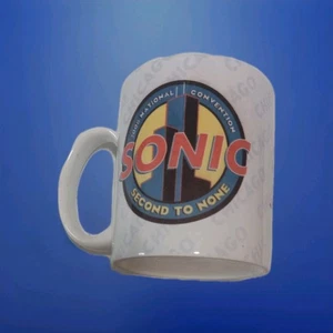 Tazza caffè commemorativa Sonic Drive-In promozionale vintage da collezione - Foto 1 di 5