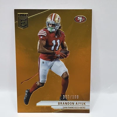 2024 Donruss Elite Orange #/399 Brandon Aiyuk #41 San Francisco 49ers - Image 1 of 2