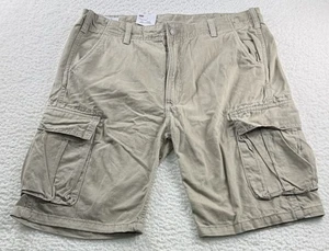 Levis 505 Men's Beige Cargo Shorts Size 36 - Picture 1 of 5