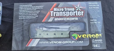 Venom Group Micro Troop Transporter Infared RC Helicopter Original Box PLS READ - Image 1 of 4
