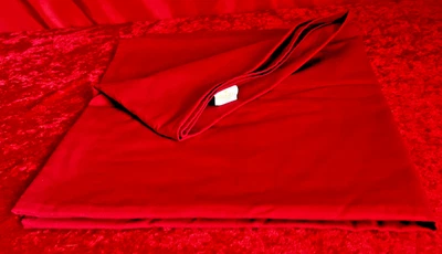 Riegel Restaurant Quality Tablecloth ~ Permalux Flag Red ~ 64" x 64" Square B19 - Image 1 of 2