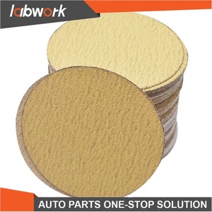 Labwork 100 Pack 6" Hook Loop Pads Sanding Disc Flocking 60 Grit NO-Hole Sanding - Picture 1 of 11