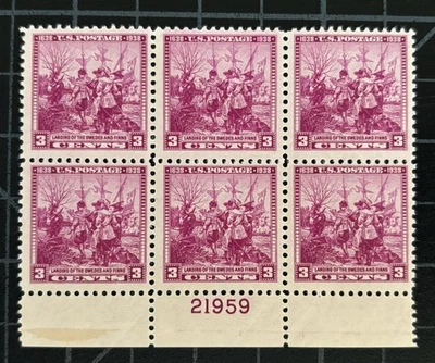 US Stamps-SC# 836 - MNH - Plate Block Of 6 - SCV $2.25 - Image 1 of 2